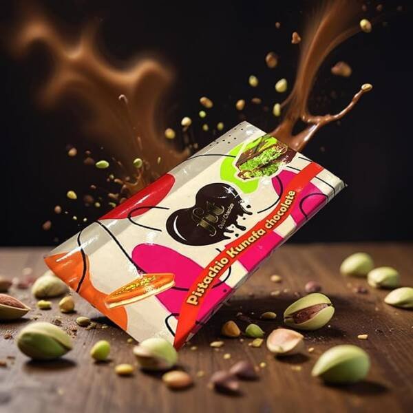 Fit Dubai Chocolate Bar Pistachio Kunafa Fit Chocolate Sweets Treat 200g - Image 5