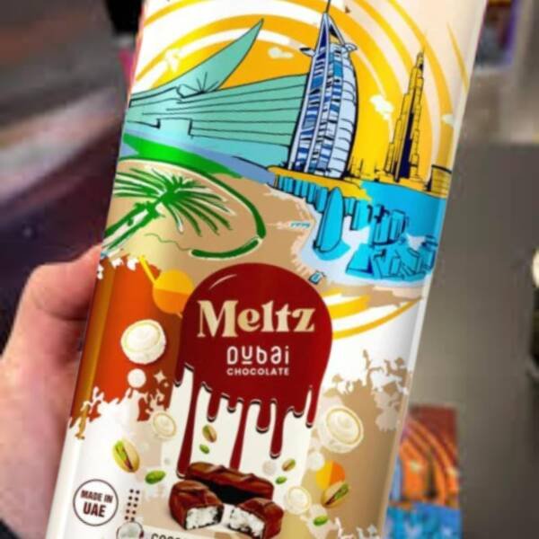Meltz Dubai Knafeh Milk Chocolate Bar – Coconut Pistachio & Kunafa Premium 200g - Image 4
