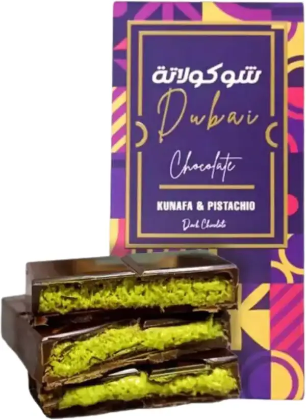 Dubai Chocolate Bar Pistachio Cream Kunafa 200g - Image 6
